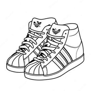 Adidas Superstar Sneakers Coloring Page 20153-15928