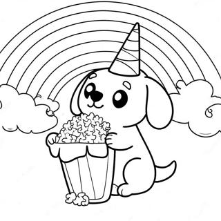 Magical Puppycorn In A Rainbow Coloring Page 20163-15934