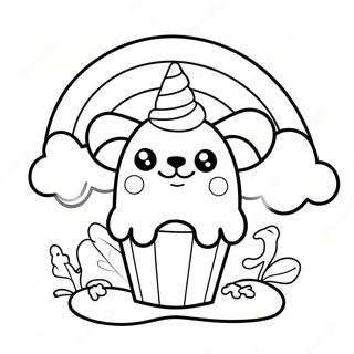 Magical Puppycorn In A Rainbow Coloring Page 20163-15935