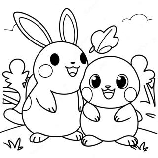 Pokemon Easter Coloring Pages