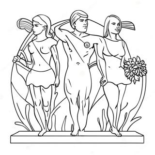 Olympics Coloring Page 20282-16026