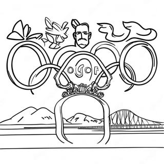 Olympics Coloring Page 20282-16028