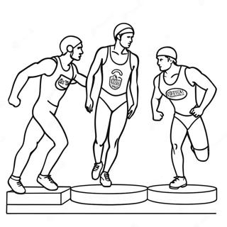 Olympic Athletes In Action Coloring Page 20283-16045