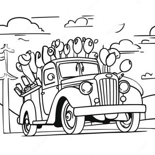 Homecoming Parade Coloring Page 20312-16074