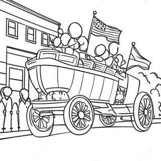 Homecoming Parade Coloring Page 20312-16076