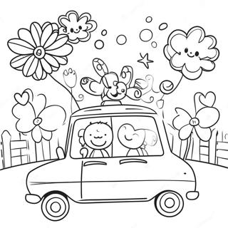 Cheerful Homecoming Celebration Coloring Page 20313-16054