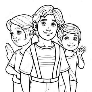 Luca With His Friends Coloring Page 2031-1631