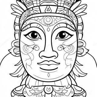 Totem Pole Coloring Page 20332-16083