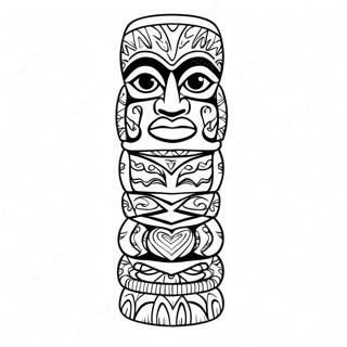 Totem Pole Coloring Page 20332-16084