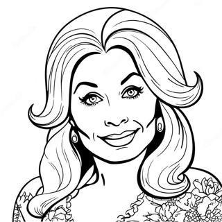 Dolly Parton Coloring Pages