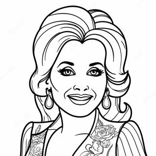 Dolly Parton Ausmalbild 20362-16100