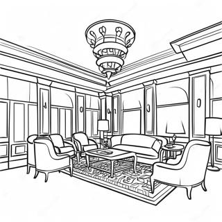 Hotel Lobby Coloring Page 20372-16110