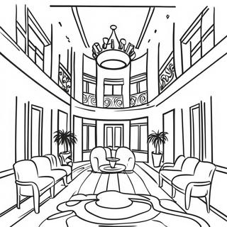 Hotel Lobby Coloring Page 20372-16111