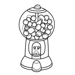 Gumball Machine Coloring Page 2040-1619