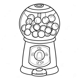 Gumball Machine Coloring Page 2040-1620