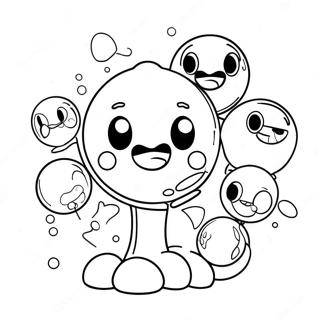 Colorful Gumball Characters Coloring Page 2041-1636