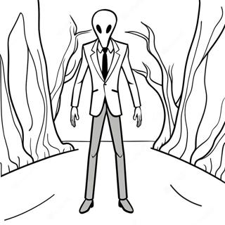 Slenderman Coloring Page 20422-16150