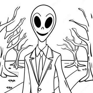 Slenderman Coloring Page 20422-16151