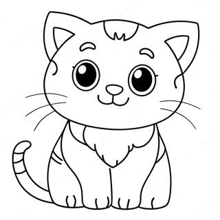 Cute Cat Kid Coloring Page 20452-16166