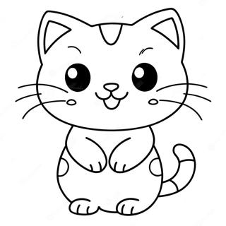 Cute Cat Kid Coloring Page 20452-16168