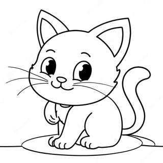 Playful Kitten Coloring Page 20453-16170