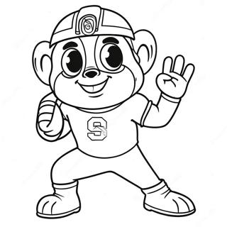 Ohio State Buckeyes Mascot Coloring Page 20473-16178