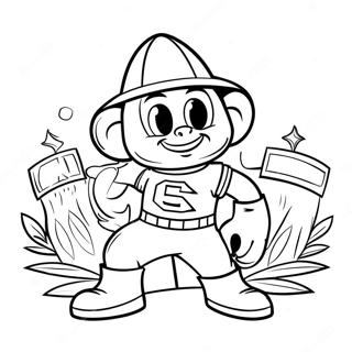 Ohio State Buckeyes Mascot Coloring Page 20473-16179