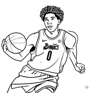 Lamelo Ball Aksiyon Halinde Boyama Sayfası 20483-16220