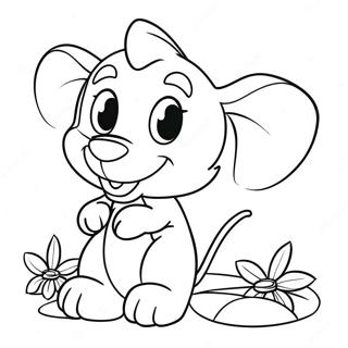 Cute Disney Valentines Coloring Pages