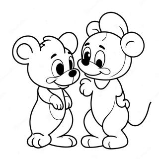 Adorable Disney Characters In Love Coloring Page 2051-1644