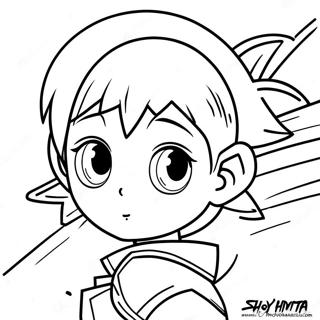 Shoyo Hinata In Action Coloring Page 20553-16233