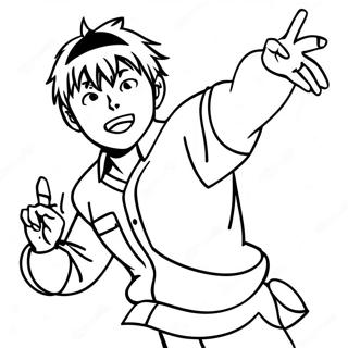 Shoyo Hinata In Action Coloring Page 20553-16234