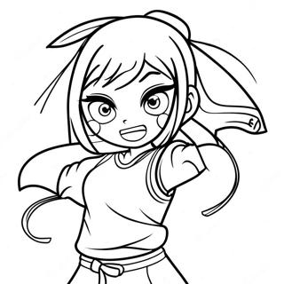 Shoyo Hinata In Action Coloring Page 20553-16236