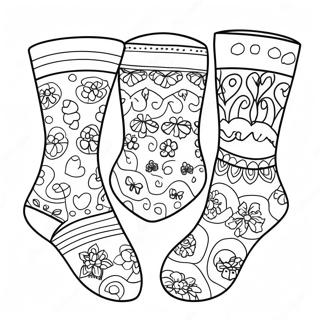 Sock Coloring Pages