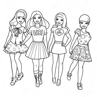 Barbie And Friends Adventure Coloring Page 20593-16269