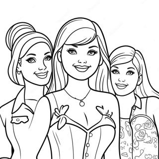 Barbie And Friends Adventure Coloring Page 20593-16270