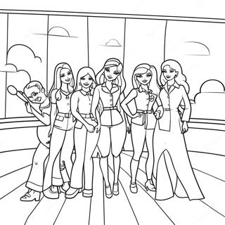 Barbie And Friends Adventure Coloring Page 20593-16272