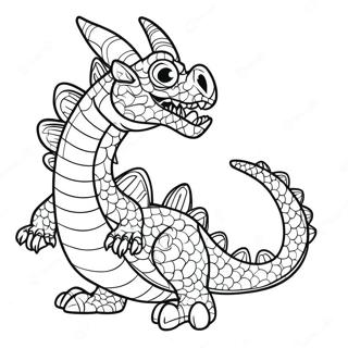 Dragon Puppet Template Coloring Pages