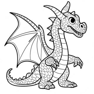 Dragon Puppet Template Coloring Page 20652-16323