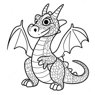 Dragon Puppet Template Coloring Page 20652-16324