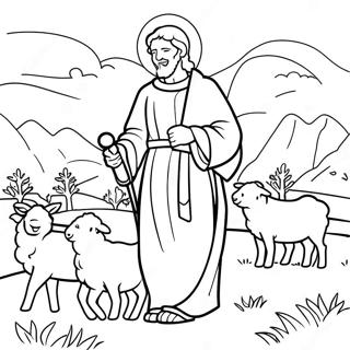 Good Shepherd Coloring Page 20682-16350