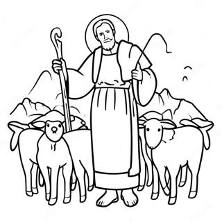 Good Shepherd Coloring Page 20682-16351