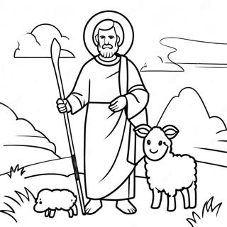 Good Shepherd Coloring Page 20682-16352