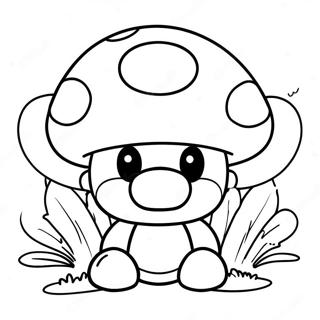 Mario Mushroom Coloring Page 20702-16374