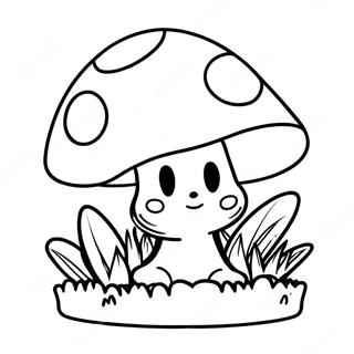 Mario Mushroom Coloring Page 20702-16375