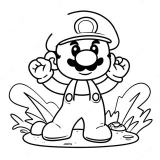 Mario Mushroom Coloring Page 20702-16376