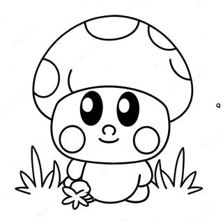 Mario Mushroom Coloring Pages