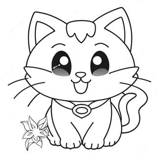 Super Kitty Coloring Pages