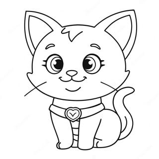 Super Kitty Coloring Page 20732-16378