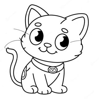 Super Kitty Coloring Page 20732-16380